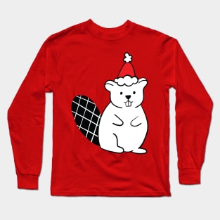 Christmas Beaver Long Sleeve T-Shirt